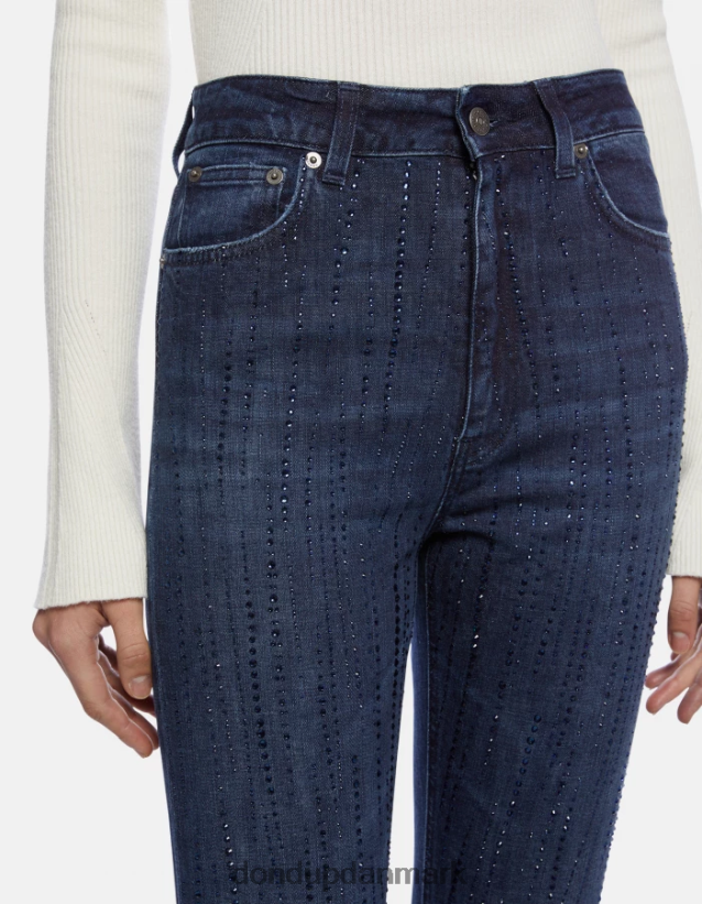marie slim-fit stretch denim jeans Kvinder 0XD0D049 blå DONDUP beklædning
