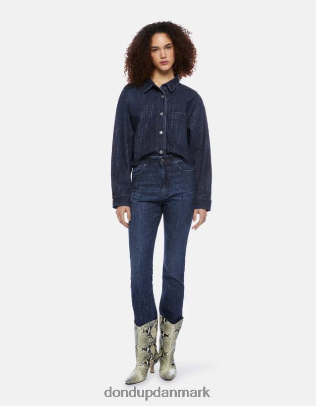 marie slim-fit stretch denim jeans Kvinder 0XD0D049 blå DONDUP beklædning
