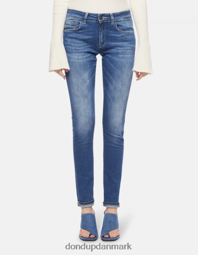gaia super skinny stretch denim jeans Kvinder 0XD0D048 blå DONDUP beklædning