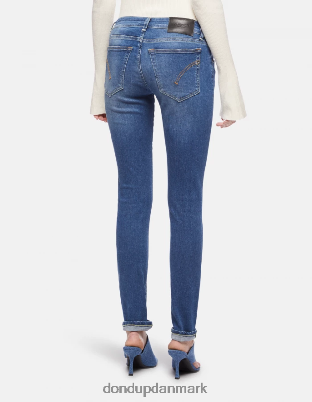 gaia super skinny stretch denim jeans Kvinder 0XD0D048 blå DONDUP beklædning