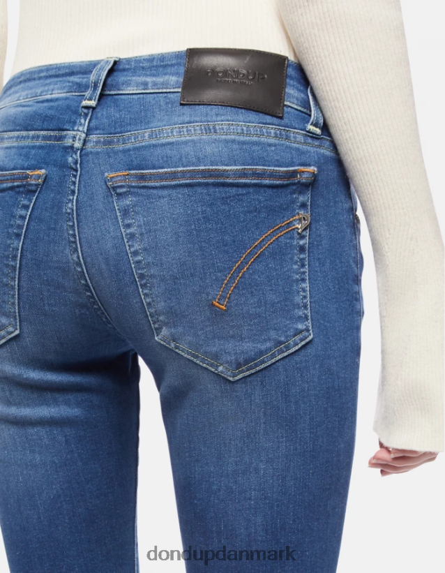 gaia super skinny stretch denim jeans Kvinder 0XD0D048 blå DONDUP beklædning