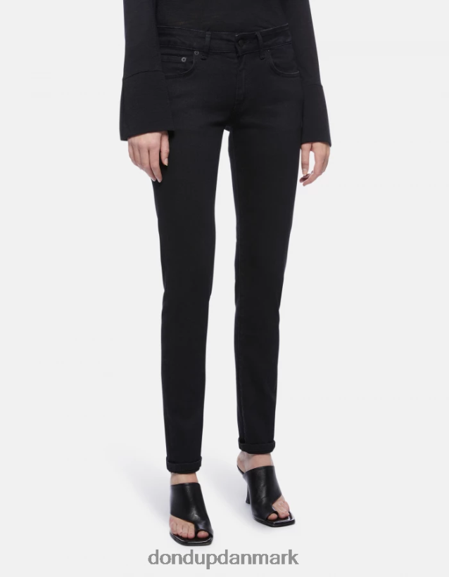 gaia super skinny stretch denim jeans Kvinder 0XD0D083 sort DONDUP beklædning