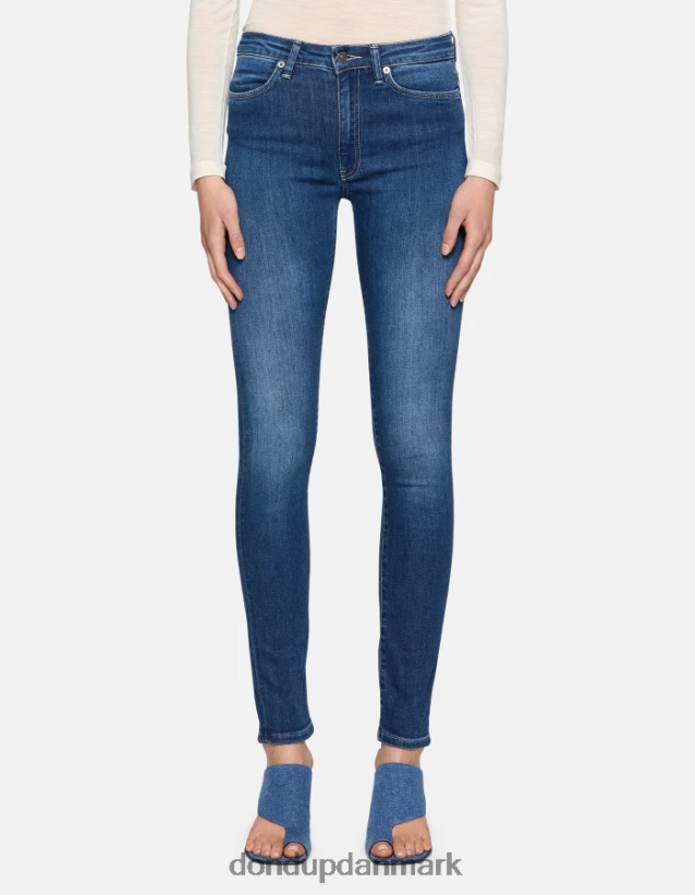 iris super skinny 31-tommer jeans i stretchdenim Kvinder 0XD0D026 blå DONDUP beklædning