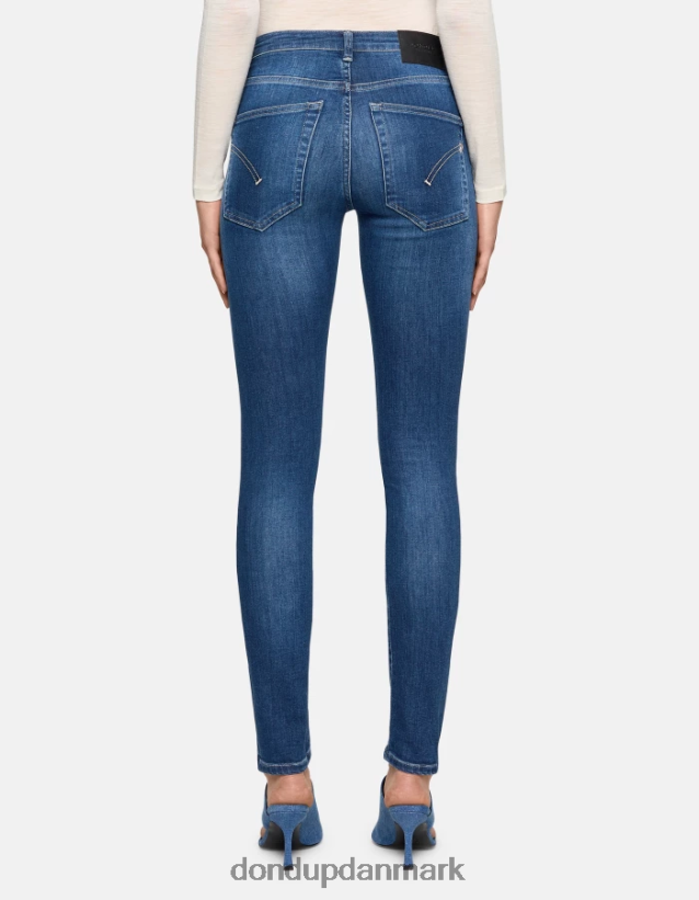 iris super skinny 31-tommer jeans i stretchdenim Kvinder 0XD0D026 blå DONDUP beklædning
