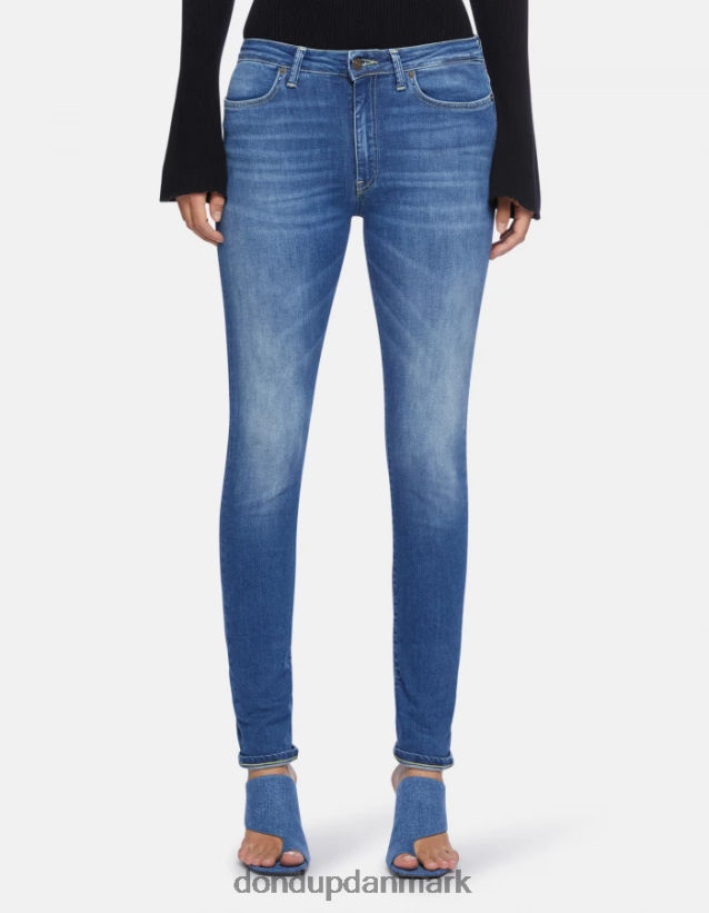 iris super skinny 31-tommer jeans i stretchdenim Kvinder 0XD0D053 blå DONDUP beklædning
