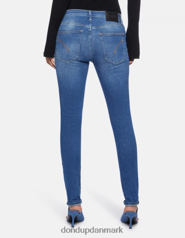 iris super skinny 31-tommer jeans i stretchdenim Kvinder 0XD0D053 blå DONDUP beklædning