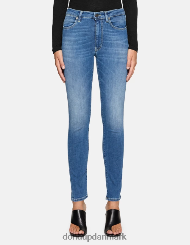 iris super skinny jeans i stretchdenim Kvinder 0XD0D038 blå DONDUP beklædning