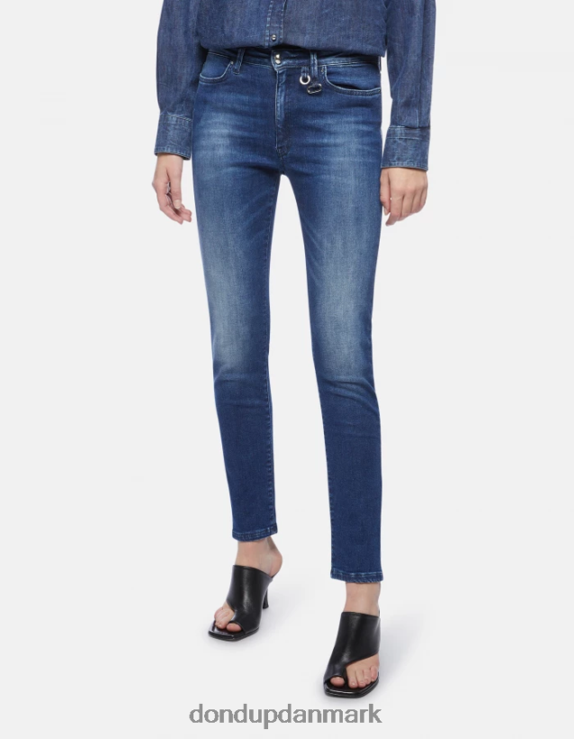 iris super skinny jeans i stretchdenim Kvinder 0XD0D060 blå DONDUP beklædning