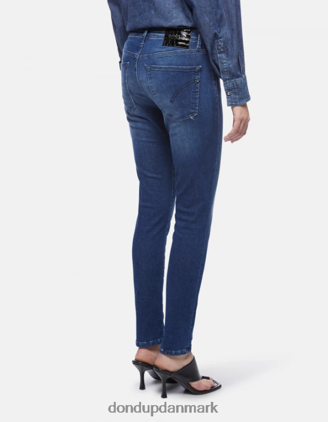 iris super skinny jeans i stretchdenim Kvinder 0XD0D060 blå DONDUP beklædning