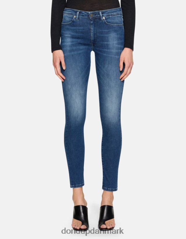 iris super skinny jeans i stretchdenim Kvinder 0XD0D068 blå DONDUP beklædning