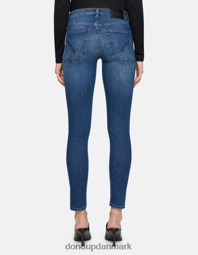 iris super skinny jeans i stretchdenim Kvinder 0XD0D068 blå DONDUP beklædning