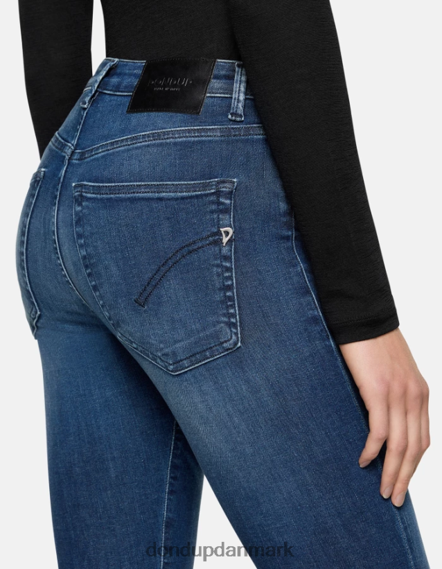 iris super skinny jeans i stretchdenim Kvinder 0XD0D068 blå DONDUP beklædning