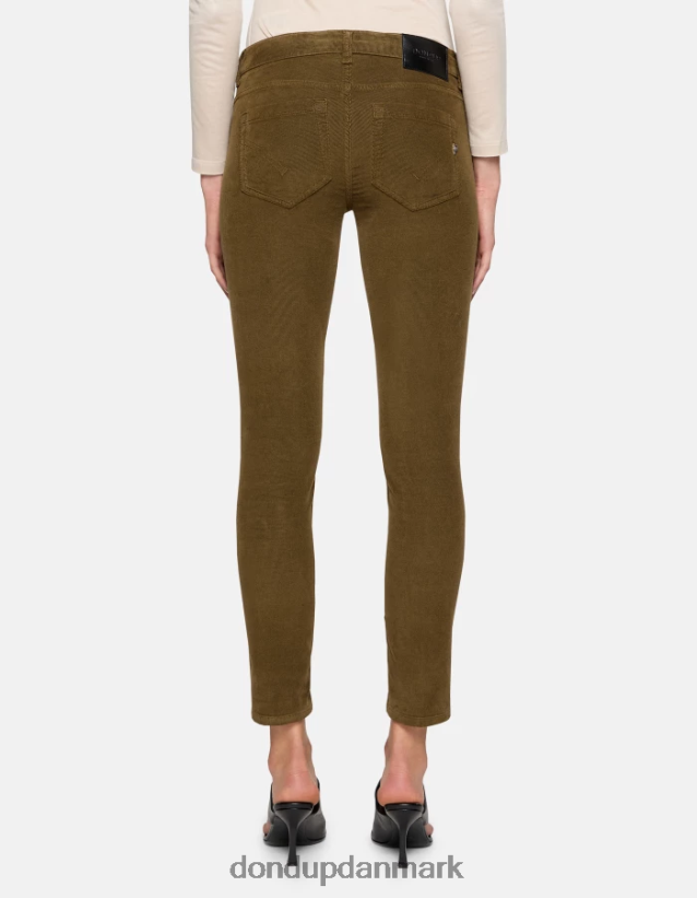 monroe skinny-fit fløjlsbukser Kvinder 0XD0D013 militærgrøn DONDUP beklædning