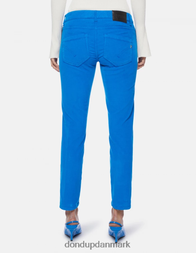 monroe skinny-fit fløjlsbukser Kvinder 0XD0D014 turkis DONDUP beklædning