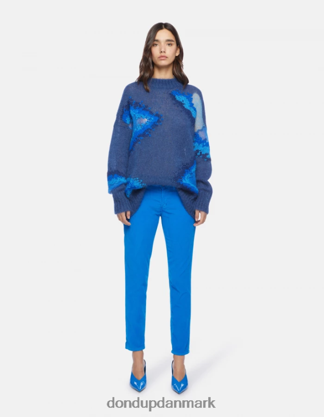 monroe skinny-fit fløjlsbukser Kvinder 0XD0D014 turkis DONDUP beklædning