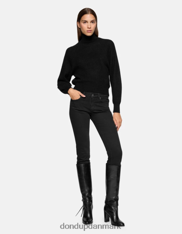 monroe skinny-fit jeans i stretch bull denim Kvinder 0XD0D023 sort DONDUP beklædning