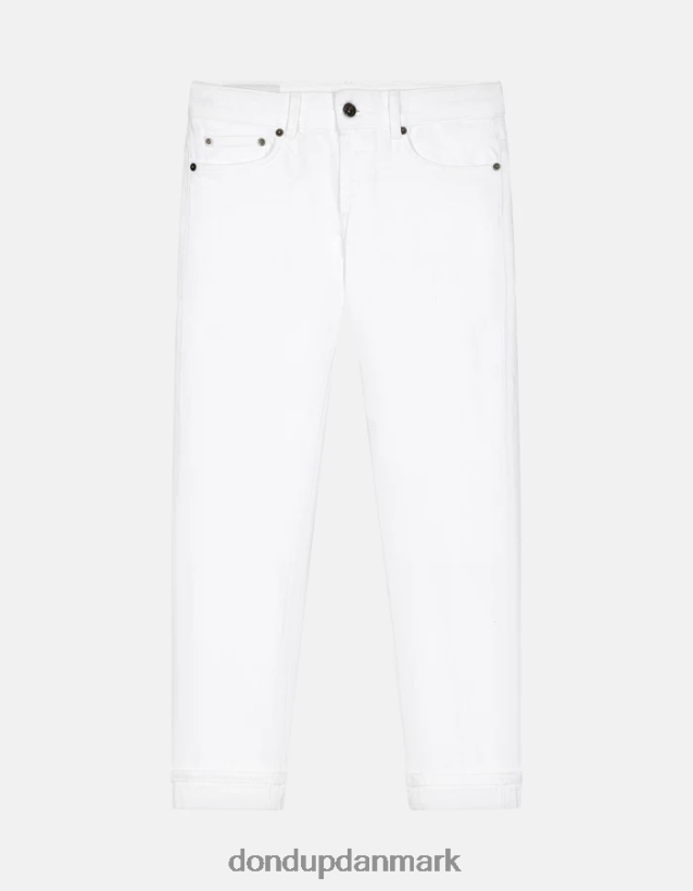 monroe skinny-fit jeans i stretch bull denim Kvinder 0XD0D024 hvid DONDUP beklædning