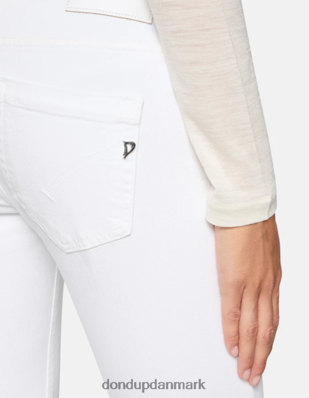 monroe skinny-fit jeans i stretch bull denim Kvinder 0XD0D024 hvid DONDUP beklædning