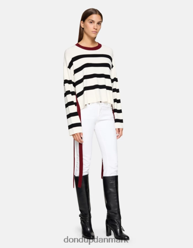 monroe skinny-fit jeans i stretch bull denim Kvinder 0XD0D024 hvid DONDUP beklædning