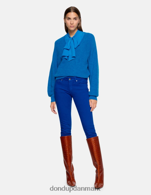 monroe skinny-fit jeans i stretch bull denim Kvinder 0XD0D025 kongeblå DONDUP beklædning
