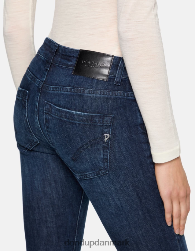 monroe skinny jeans i stretchdenim Kvinder 0XD0D066 blå DONDUP beklædning