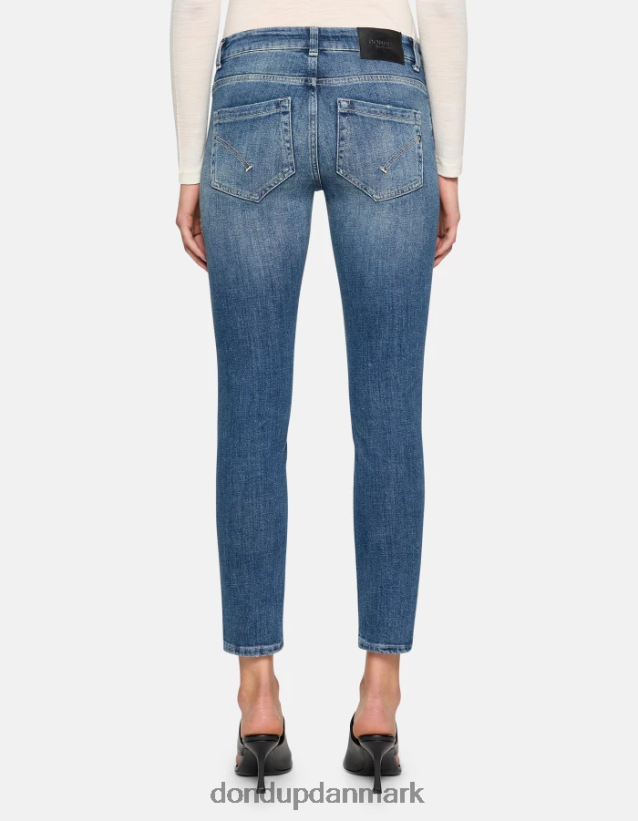 monroe skinny jeans i stretchdenim Kvinder 0XD0D086 blå DONDUP beklædning