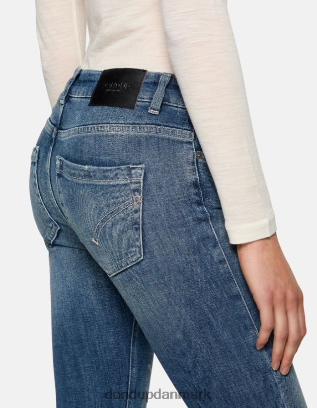 monroe skinny jeans i stretchdenim Kvinder 0XD0D086 blå DONDUP beklædning