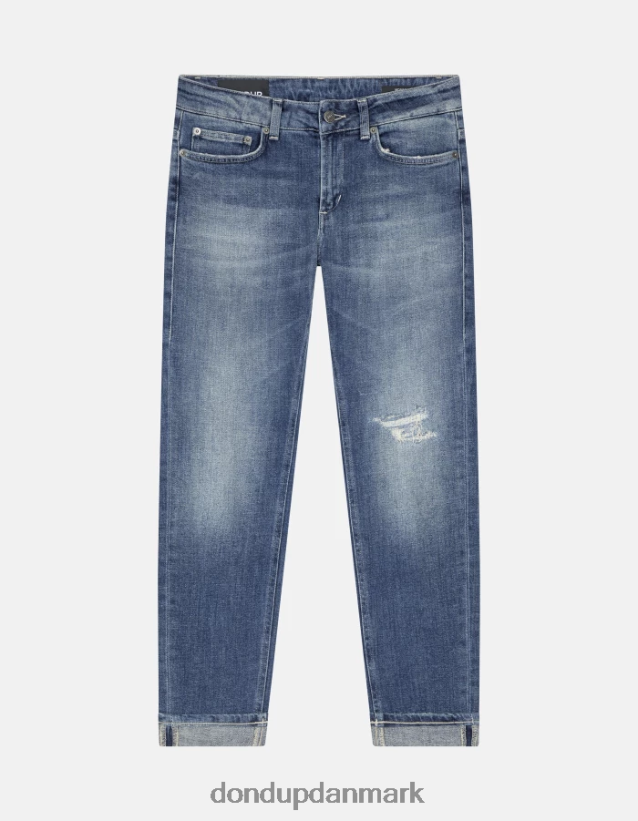 monroe skinny jeans i stretchdenim Kvinder 0XD0D086 blå DONDUP beklædning