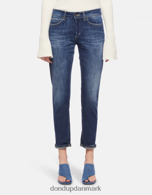 monroe skinny jeans i stretchdenim Kvinder 0XD0D088 blå DONDUP beklædning