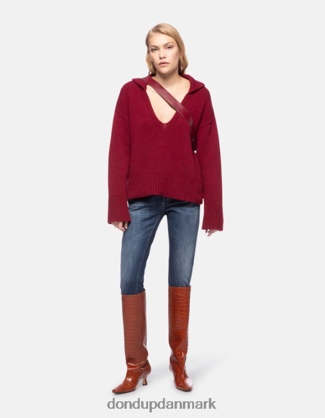 monroe skinny jeans i stretchdenim Kvinder 0XD0D088 blå DONDUP beklædning