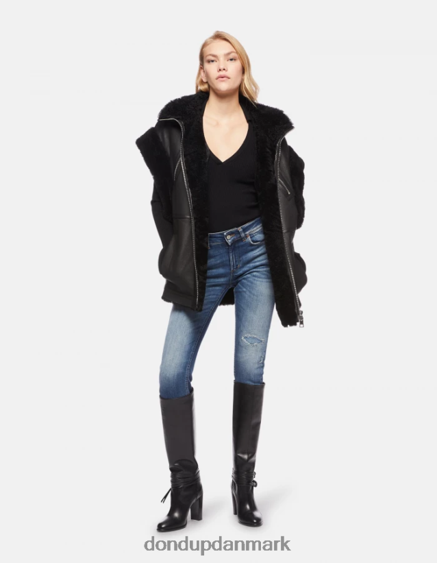 monroe skinny jeans i stretchdenim Kvinder 0XD0D095 blå DONDUP beklædning