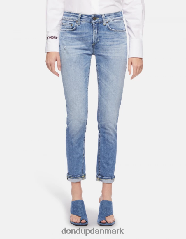 monroe skinny jeans i stretchdenim Kvinder 0XD0D099 blå DONDUP beklædning