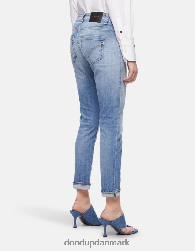 monroe skinny jeans i stretchdenim Kvinder 0XD0D099 blå DONDUP beklædning