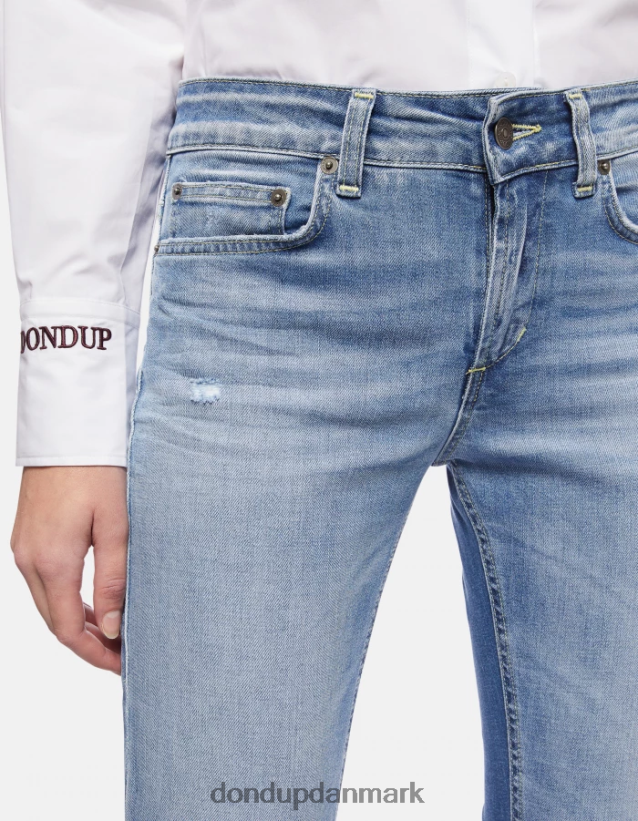 monroe skinny jeans i stretchdenim Kvinder 0XD0D099 blå DONDUP beklædning