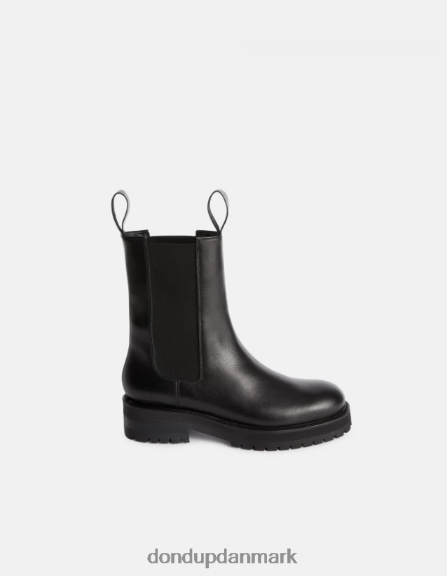 beatlestøvler i nappa kalveskind Kvinder 0XD0D0459 sort DONDUP fodtøj