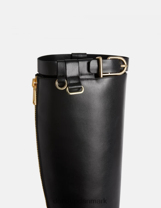 støvler i nappa kalveskind Kvinder 0XD0D0456 sort DONDUP fodtøj