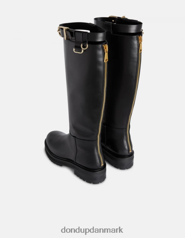 støvler i nappa kalveskind Kvinder 0XD0D0456 sort DONDUP fodtøj