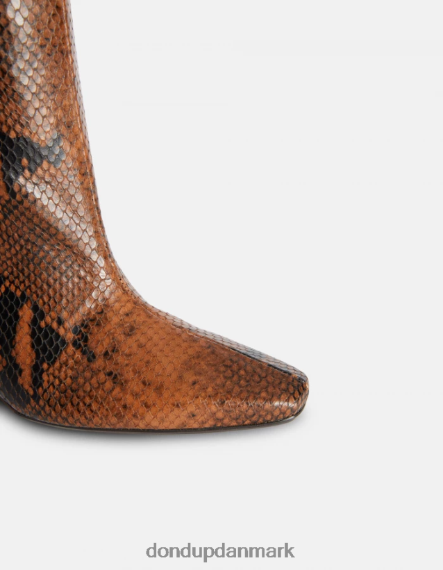 støvler i python-print effekt læder Kvinder 0XD0D0465 cioccolato DONDUP fodtøj