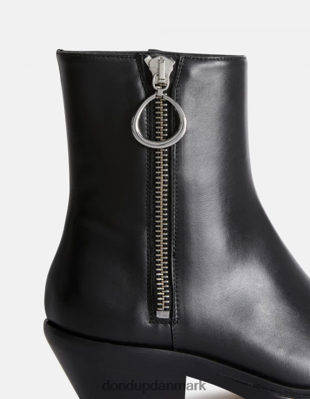 westernstøvler i nappa kalveskind Kvinder 0XD0D0462 sort DONDUP fodtøj