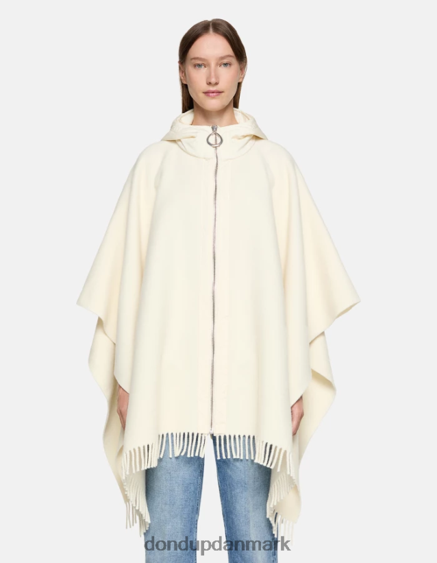 uld og nylon kappe Kvinder 0XD0D0472 hvid DONDUP tilbehør