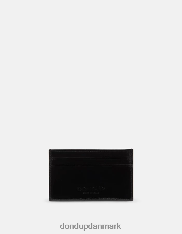 kortholder i blank læder Kvinder 0XD0D0507 sort DONDUP tilbehør