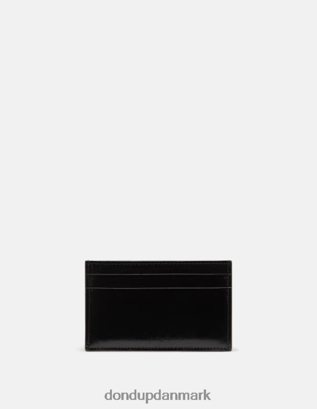 kortholder i blank læder Kvinder 0XD0D0507 sort DONDUP tilbehør