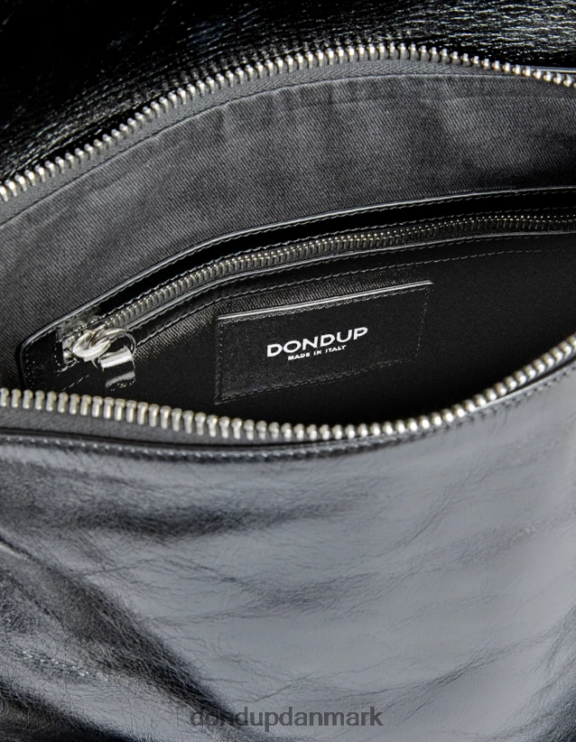 blank læder taske Kvinder 0XD0D0484 sort DONDUP tilbehør