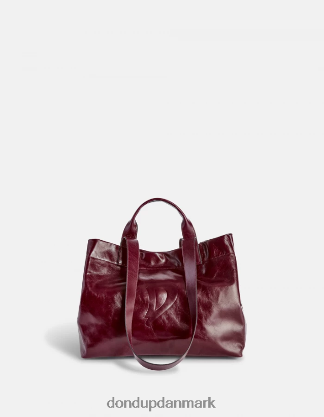 shopper i blankt læder Kvinder 0XD0D0494 prugna DONDUP tilbehør