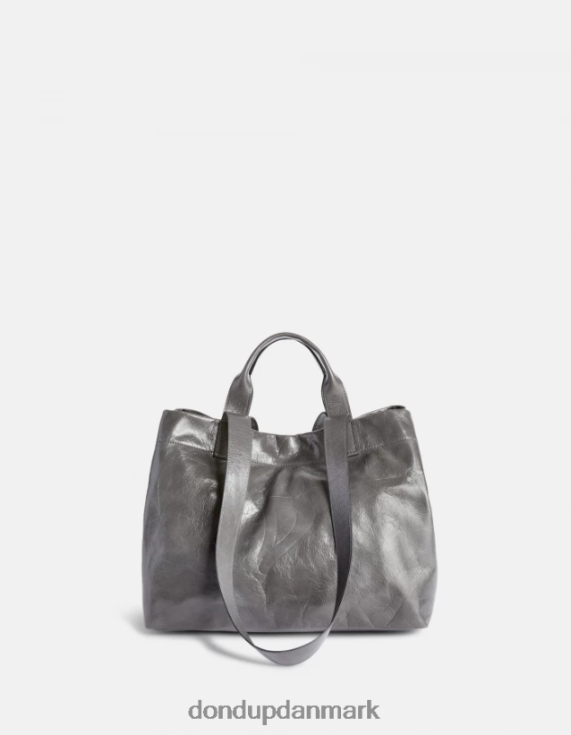 shopper i blankt læder Kvinder 0XD0D0497 fumo DONDUP tilbehør