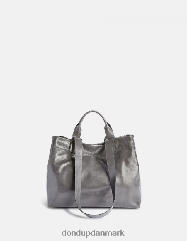 shopper i blankt læder Kvinder 0XD0D0497 fumo DONDUP tilbehør