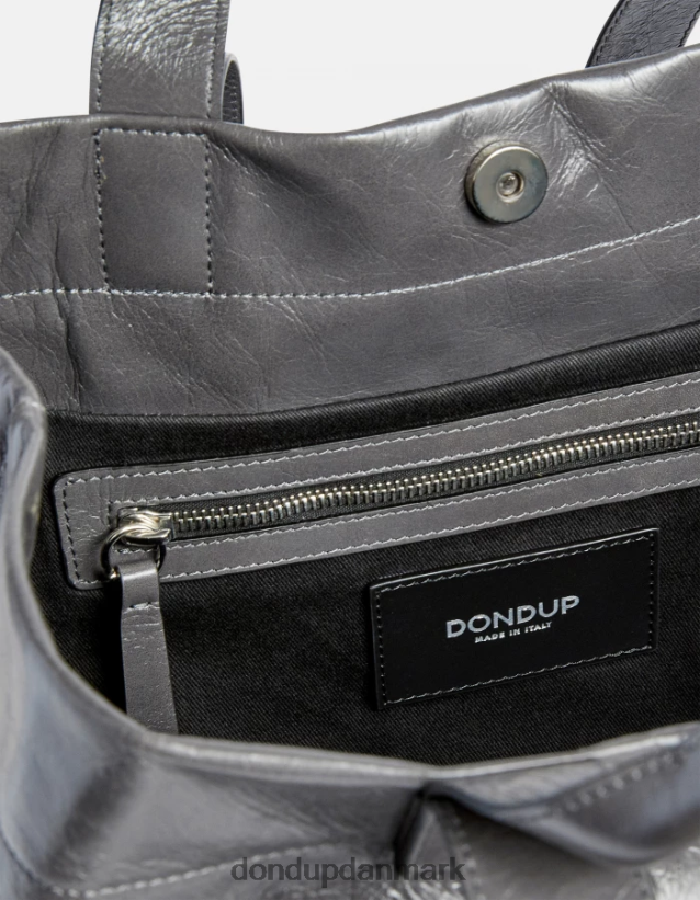 shopper i blankt læder Kvinder 0XD0D0497 fumo DONDUP tilbehør