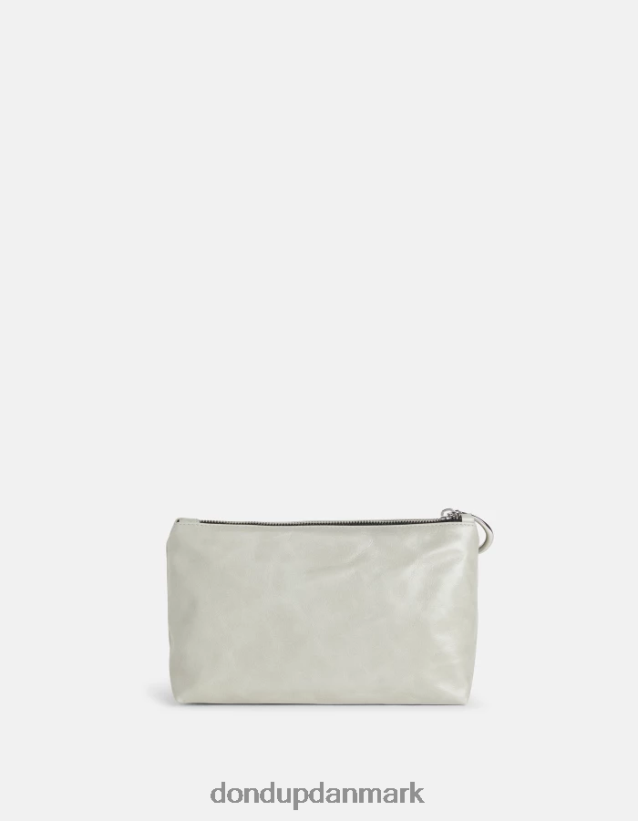 skønhedsetui i blank læder Kvinder 0XD0D0503 lysegrå DONDUP tilbehør