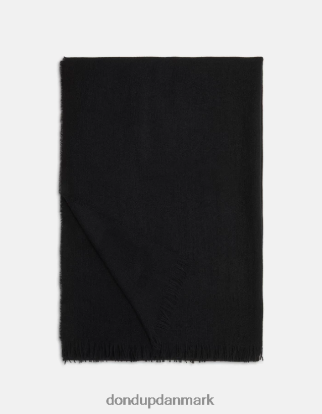 uld tørklæde Kvinder 0XD0D0524 sort DONDUP tilbehør