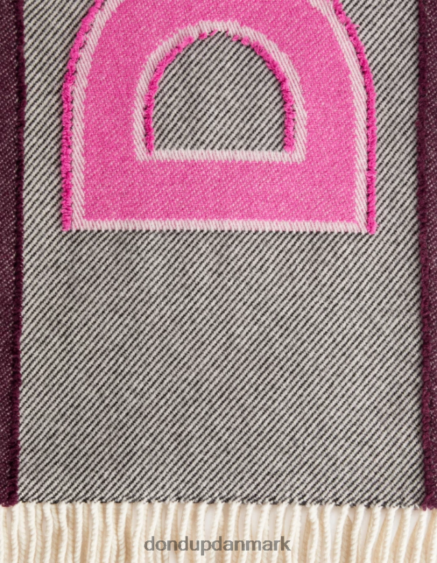 uld tørklæde Kvinder 0XD0D0541 sort hvid DONDUP tilbehør